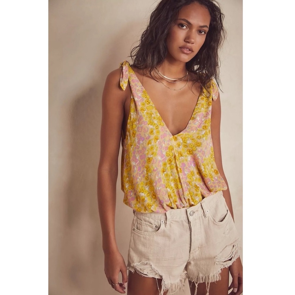Intimately Free People Bare It All Lace Thong Bodysuit